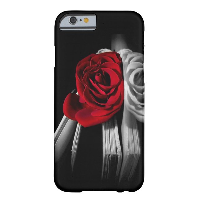Coques Case-Mate iPhone Beau rose rouge dans le livre (Dos)