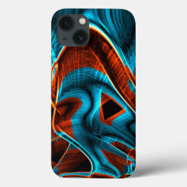 Case-Mate iPhone Case Beaucoup croisé rouge et bleu ciel brûlé avec des 