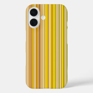 Coques iPhone 16 Beaucoup de bandes multicolores en jaune...