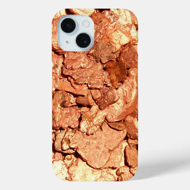 Coques Case-Mate iPhone Beaucoup de puces en cuivre brillantes (Verso)