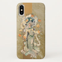 Beauté Art Nouveau avec Chrystanthemums