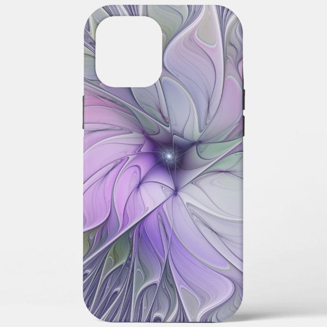 Coques Case-Mate iPhone Beauté étonnante Fleur d'art Abstrait fractal mode (Verso)