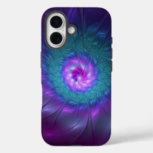Coques iPhone 16 Beauté florale Abstraite Fleur d'art fractionnée c