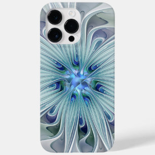 Coque Pour Pour iPhone 14 Pro Max Beauté florale Abstraite moderne Blue Pastel Flowe