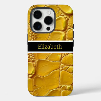 Coques iPhone 16 Pro Beauté inattendue d'un serpent jaune vif