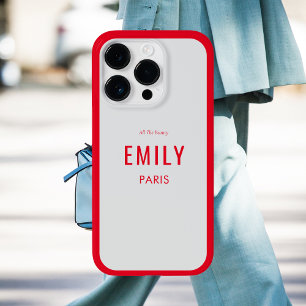Coque Pour iPhone 14 Pro Beauté rouge chic / Marque mode
