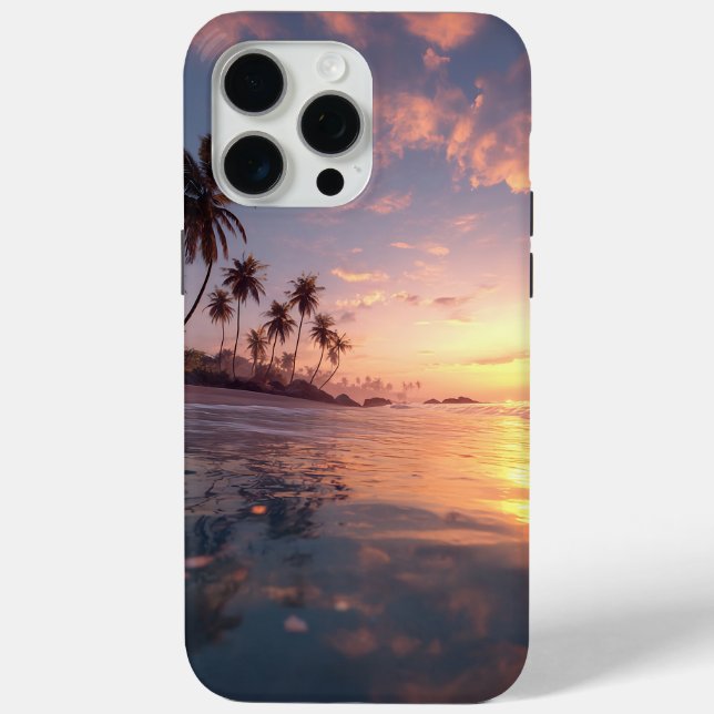 Coques Case-Mate iPhone Beautiful sunset over calm water  (Verso)