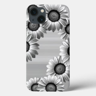 Case-Mate iPhone Case Beaux fleurs noires et blanches
