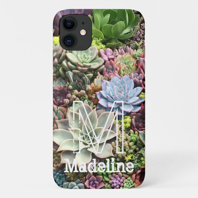 Coques Case-Mate iPhone Beaux succulents (Dos)