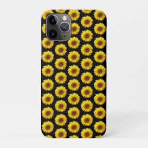 Case-Mate iPhone Case Beaux tournesols sur fond noir