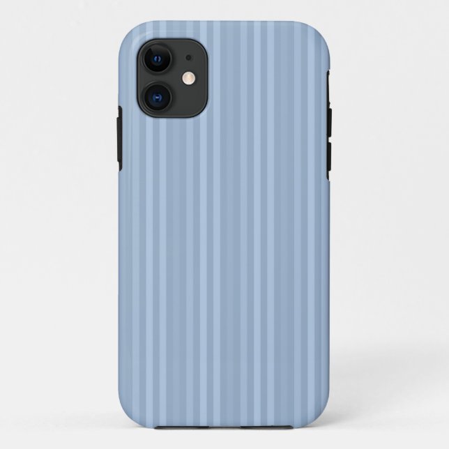 Coques Case-Mate iPhone Bébé Bleu Bleu Bleu Motif Bandes Verticales (Dos)