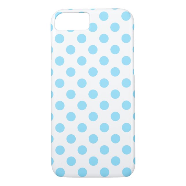 Coques Case-Mate iPhone Bébé pois bleu et blanc (Dos)