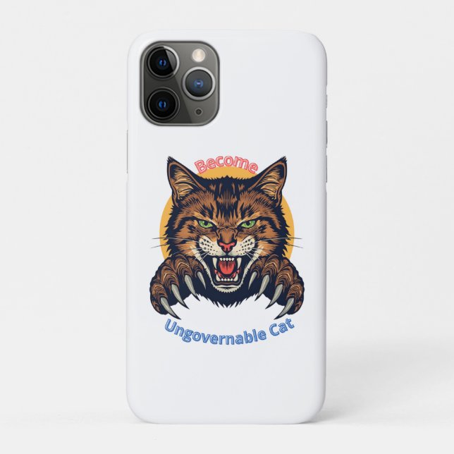 Coques Case-Mate iPhone Become Ungovernable Cat (Dos)