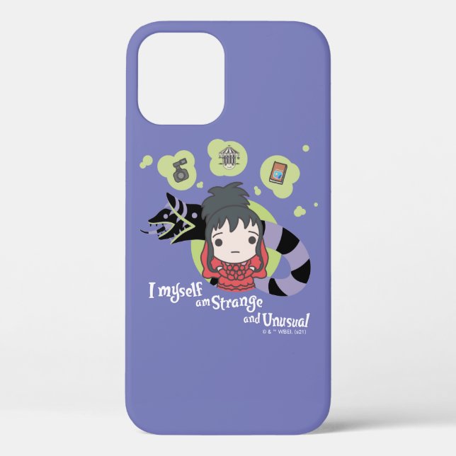 Coques Case-Mate iPhone Beetlejus | Chibi Lydia "Étrange et inhabituel" (Verso)
