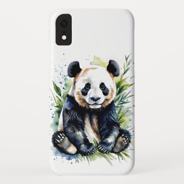 Coques Case-Mate iPhone Belle aquarelle Panda Bear (Dos)