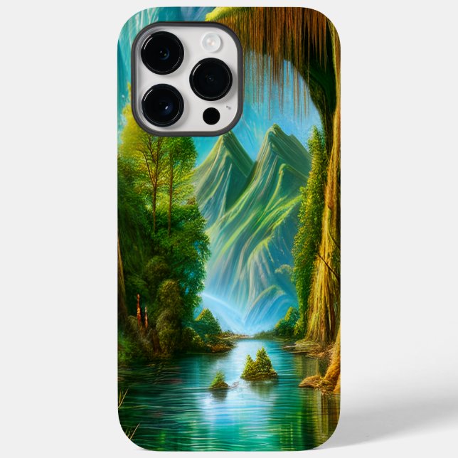 Coques Case-Mate iPhone Belle aquarelle Paradis tropical Art magique (Verso)
