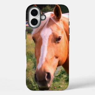 Coques iPhone 16 Plus Belle cabine téléphonique pour chevaux