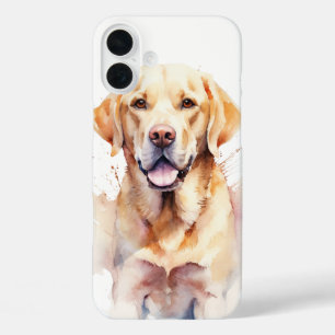 COQUES iPhone 16 PLUS BELLE COULEUR D'EAU JAUNE LABRADOR RETRIEVER CHIEN
