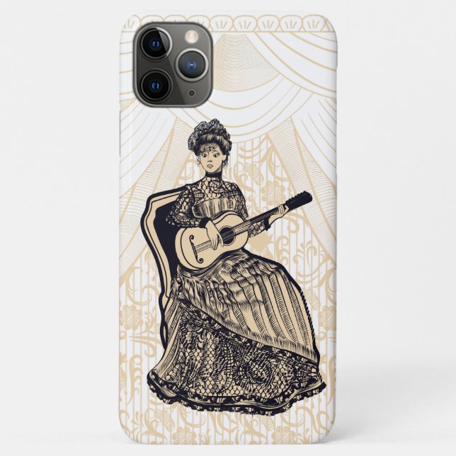 Coques Case-Mate iPhone Belle dame avec guitare (Dos)