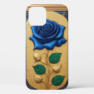 Case-Mate iPhone Case Belle fenêtre en verre coloré avec rose bleue