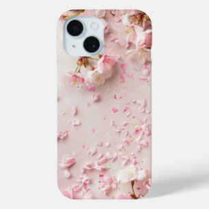 Coque Pour iPhone 15 Belle fleur de cerise rose