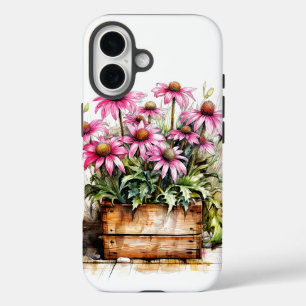 Coques iPhone 16 Belle floraison de fleurs d'aster