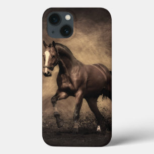 Case-Mate iPhone Case Belle housse de coussin de cheval brun