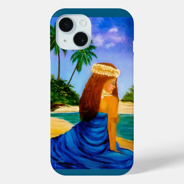 Coques Case-Mate iPhone Belle Hula sur la plage (Verso)