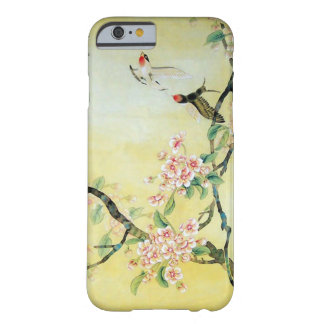 Coque iPhone 6 Barely There Belle illustration chinoise d'oiseau et de fleur