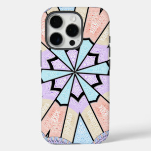 Coques iPhone 16 Pro Belle Impression Géométrique Pastel Extraordinaire