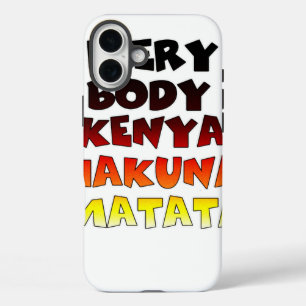 Coques iPhone 16 Plus Belle Kenya Colorful Extraordinaire Texte Concepti