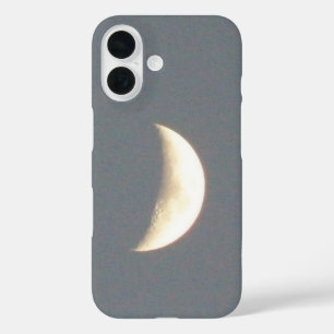 Coques iPhone 16 Belle Lune Croissante Cireuse au Crépuscule