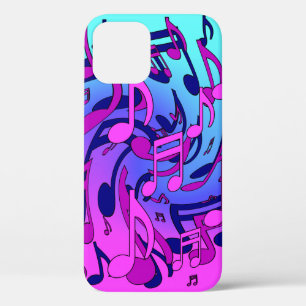 Case-Mate iPhone Case Belle Musique Motif musical rose violet Aqua