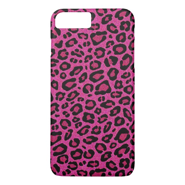 Coques Case-Mate iPhone Belle parties scintillant léopard rose chaud brill (Dos)