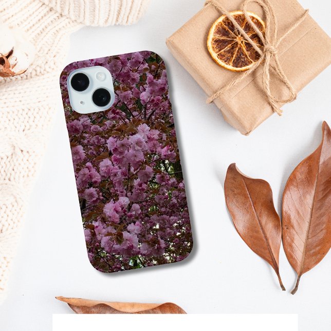Coques Case-Mate iPhone Belle photo de cerisier rose (Pink Floral Cherry Blossom Photography iPhone Case)