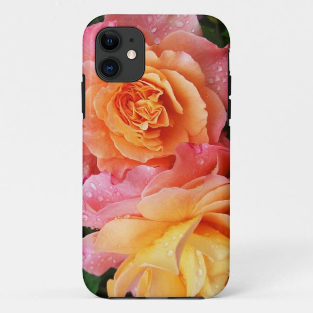 Coques Case-Mate iPhone Belle photo rose rose et orange (Dos)