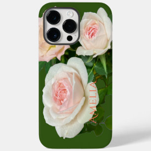 Coque Pour Pour iPhone 14 Pro Max Belle roses roses blanches romantiques