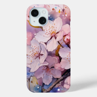 Coque Pour iPhone 15 Belles Fleurs