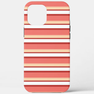Case-Mate iPhone Case Belles rayures blanches roses