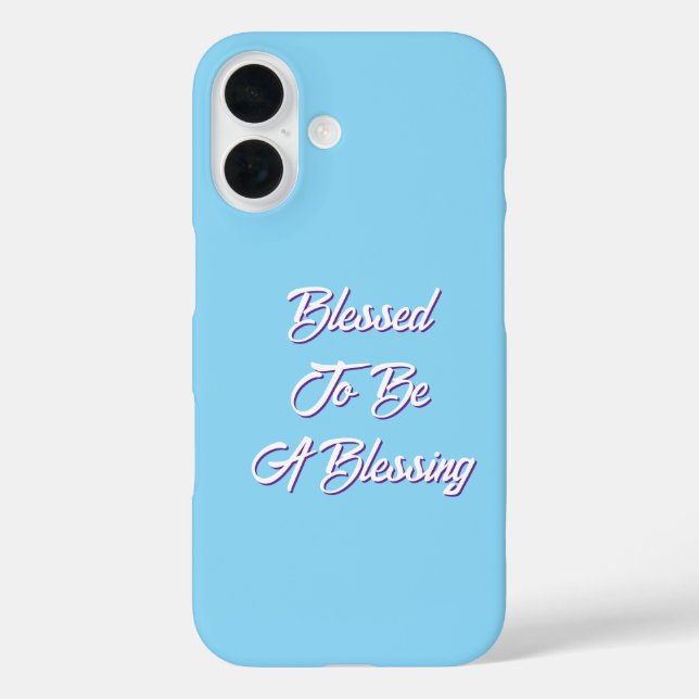 Coques Case-Mate iPhone Béni D'Être Un Bleu Bénéfique (Verso)
