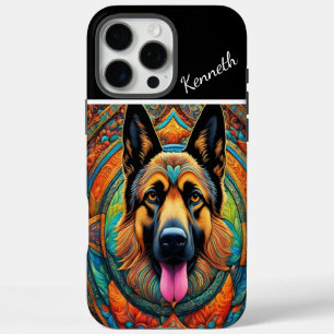 Coques iPhone 16 Pro Max Berger allemand en Mandala