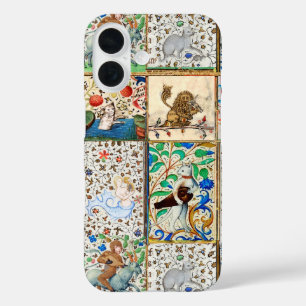 COQUES iPhone 16 BESTIAIRE MÉDIÉVAL JOUER DES INSTRUMENTS MUSICAUX