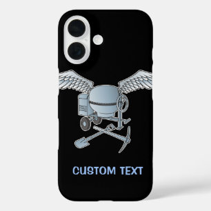 Coques iPhone 16 Béton bleu-gris