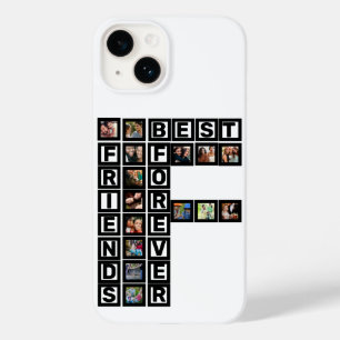 Coque Pour iPhone 14 BFF Best Friends Forever 15 Photo Collage Modèle