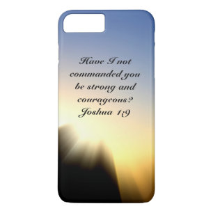 Coques Pour iPhone Bible Verse Joshua 1:9 Soyez forts et courageux