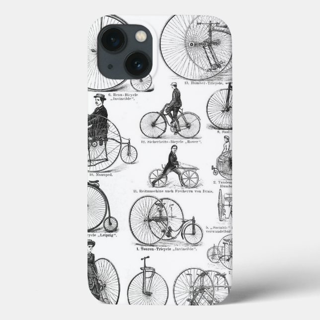 Coques Case-Mate iPhone Bicyclette à grande roue Penny Farthing (Verso)