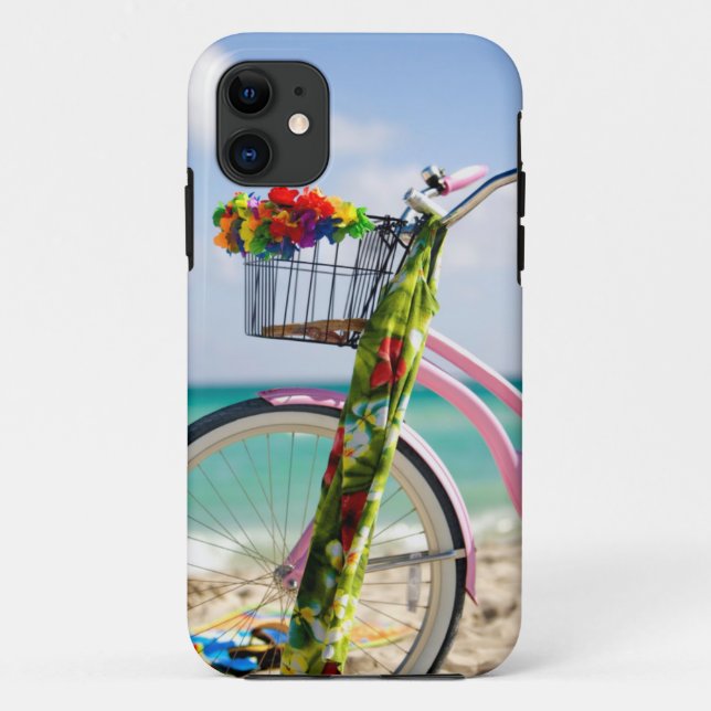 Coques Case-Mate iPhone Bicyclette sur la plage | Miami, la Floride (Dos)