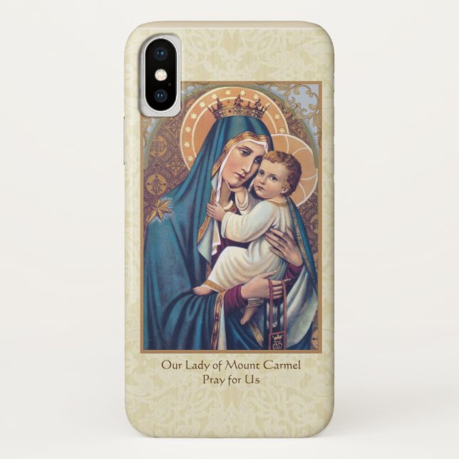 Coques Case-Mate iPhone Bienheureuse Vierge Marie Mont Carmel (Dos)