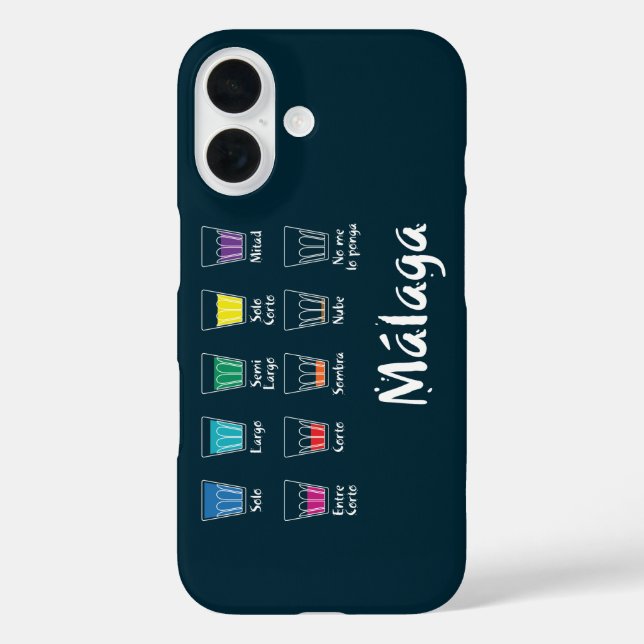 Coques Case-Mate iPhone Bienvenue à Malaga 1 : El Café (Verso)