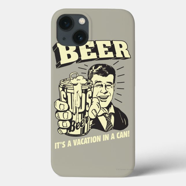 Coques Case-Mate iPhone Bière : C'est des vacances peut dedans (Verso)